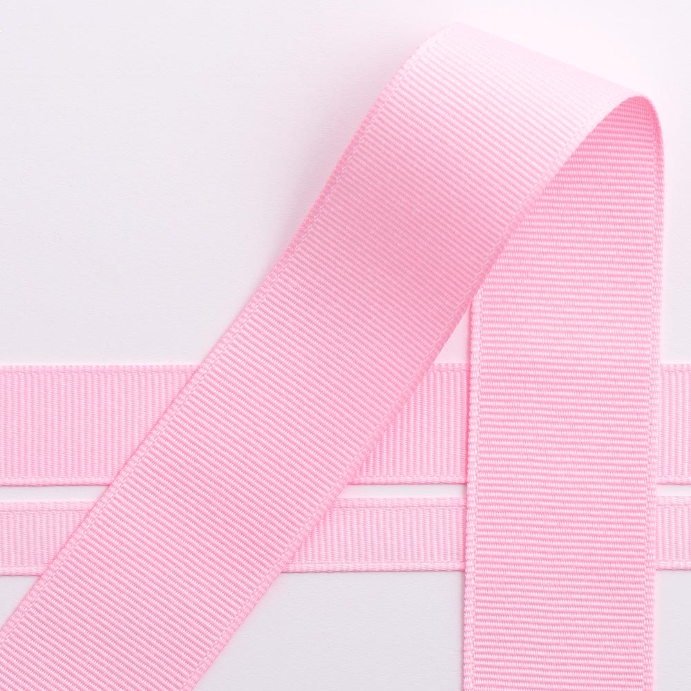 13mm Pale Pink Grosgrain Ribbon 20M