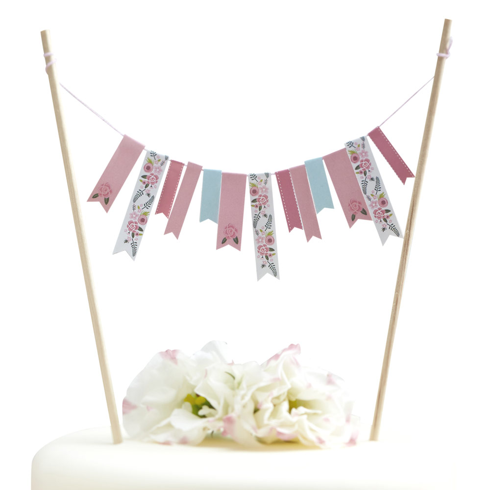 Fancy Floral Cake Bunting