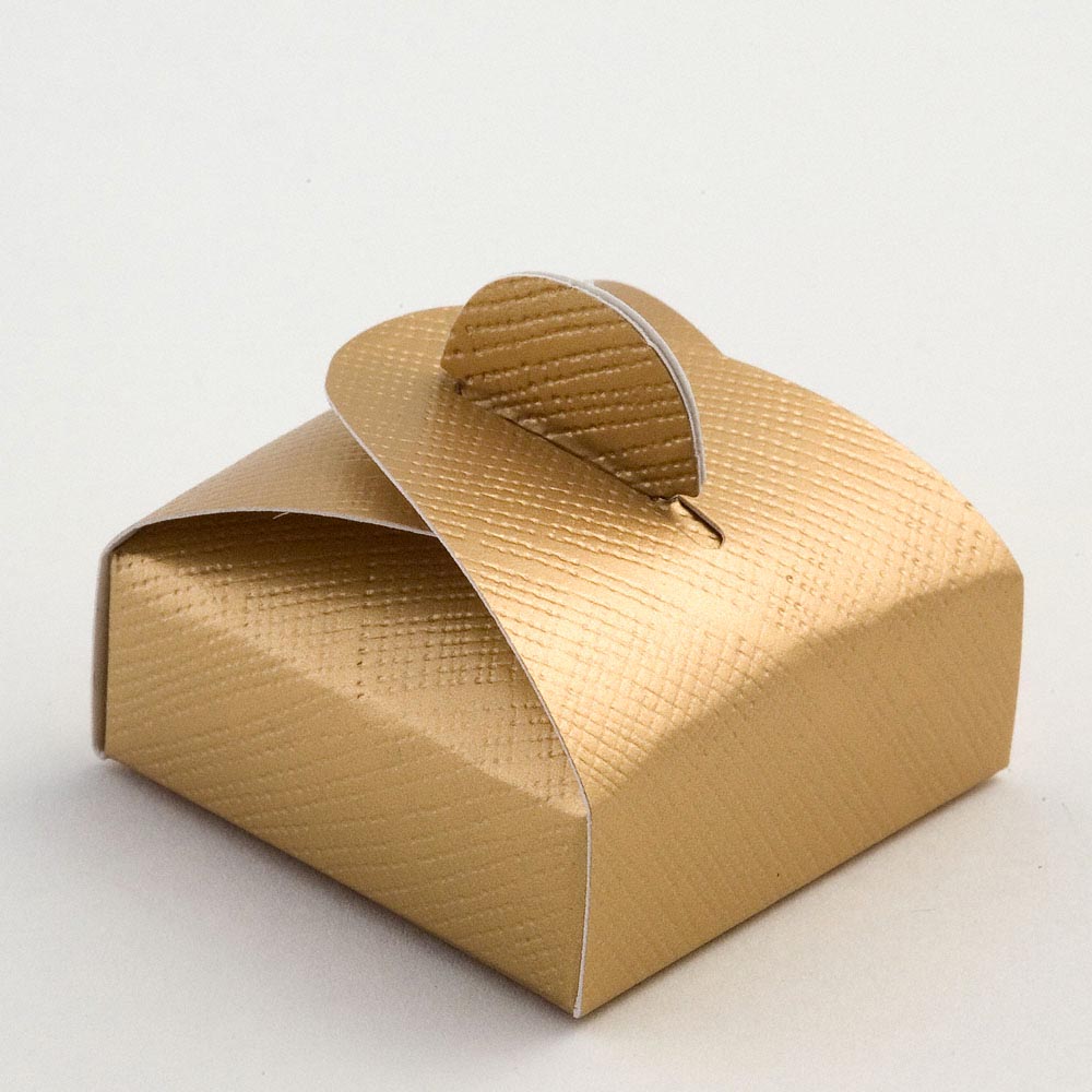 Gold Silk Mini Astuccio Favour Box