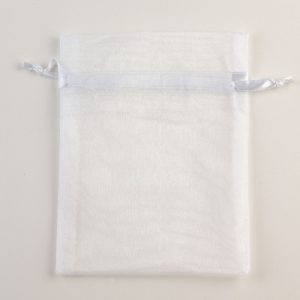 Medium White Organza Favour Bag
