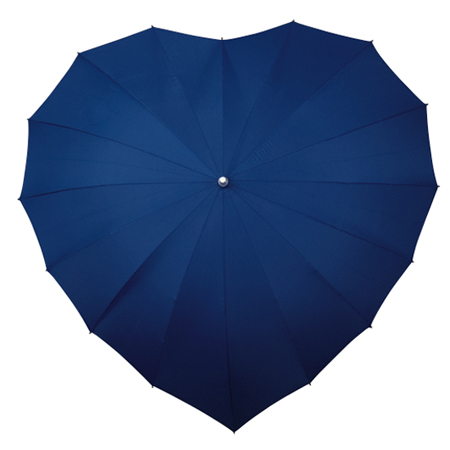 Heart Umbrellas - Navy Blue