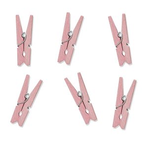 Pink Mini Wooden Pegs
