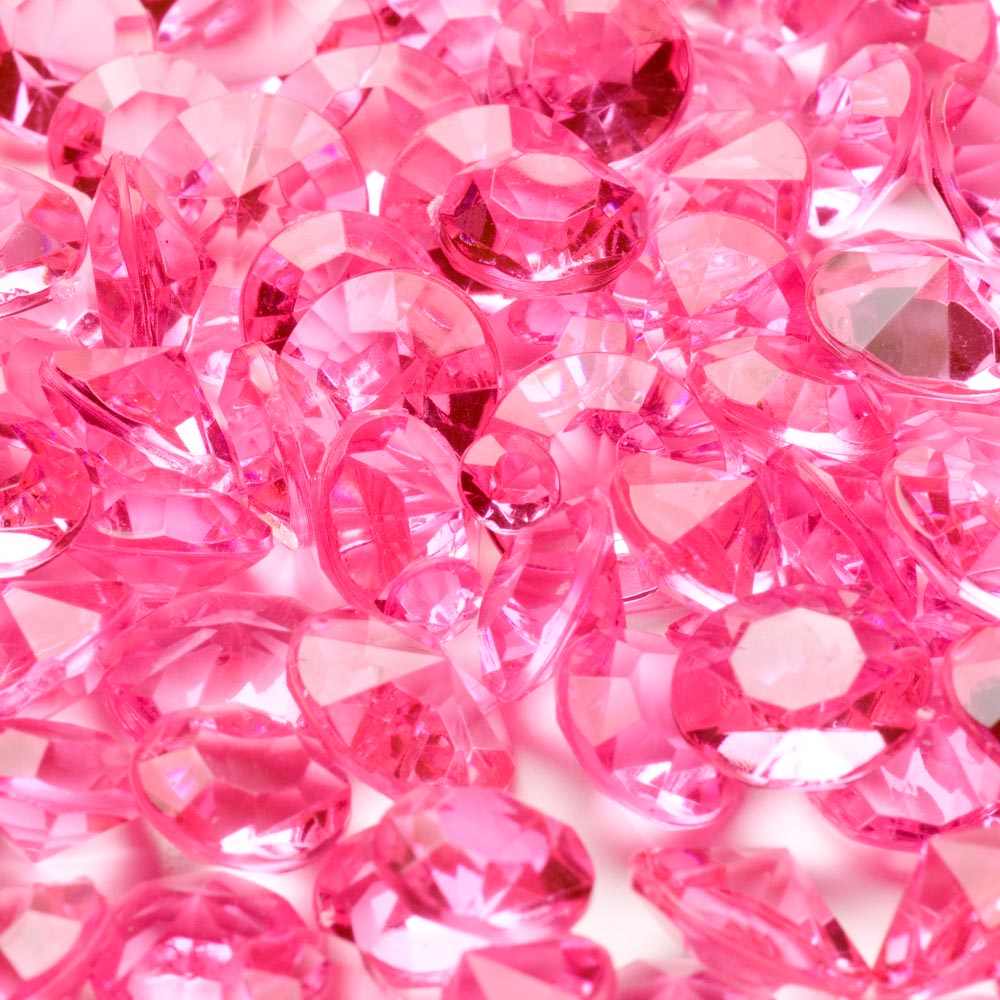 Pink Table Crystals.