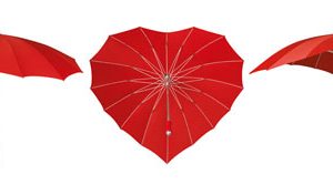 Heart Umbrellas - Red