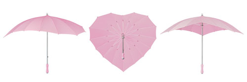 Heart Umbrellas - Soft Pink