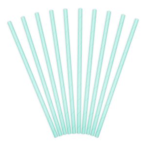 Solid Sky Blue Paper Straws