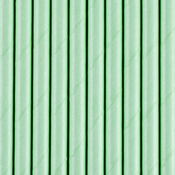 Solid Mint Green Paper Straws