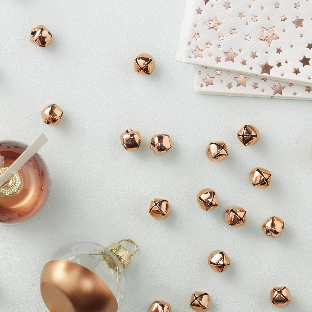 Rose Gold Bell Confetti Decorations