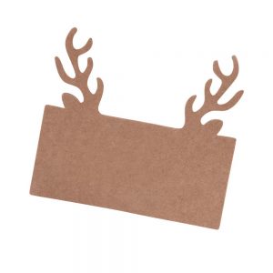 Stag Head Shaped Place Card