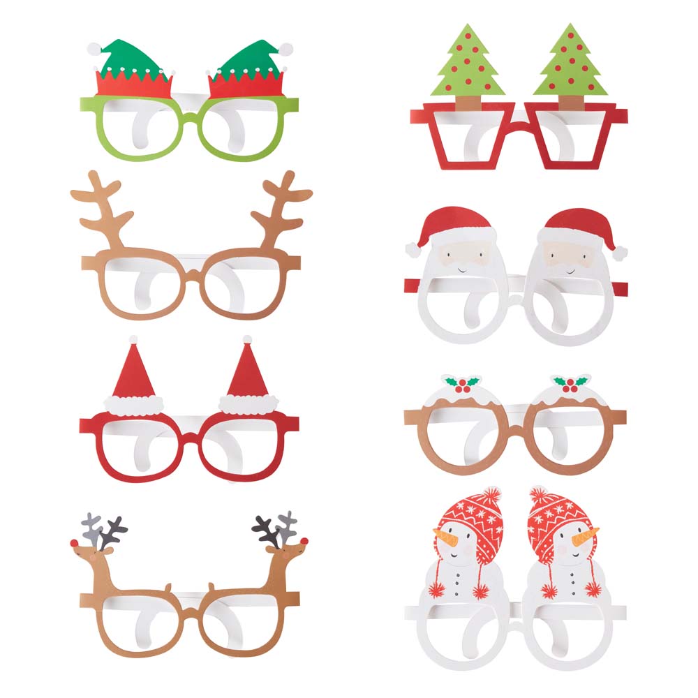 Novelty christmas cheap glasses