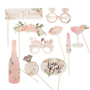 Floral Hen Photo Booth Props