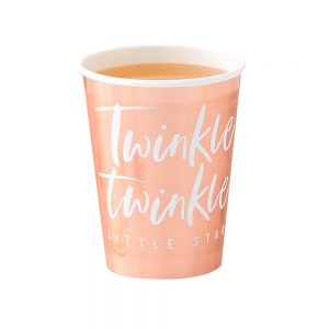 Rose Gold Foiled Twinkle Paper Cups