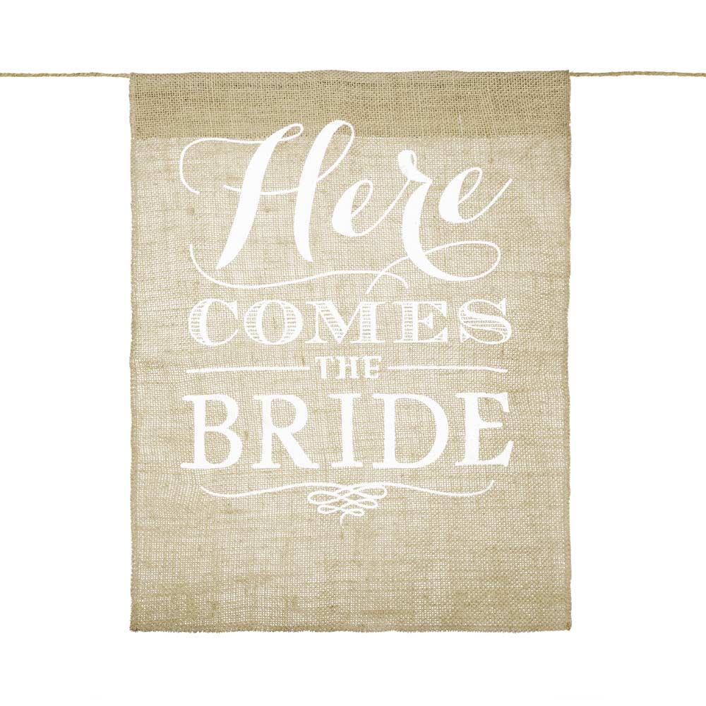 'Here Comes The Bride' Banner