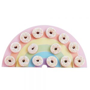 Rainbow Donut Wall